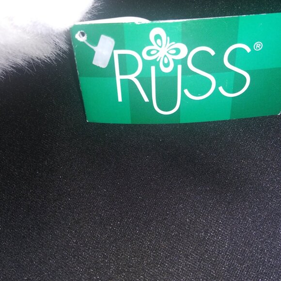 Russ Berrie White Snowpuff Wearing Earmuffs Stuffed Animal Plush Mini Toy - Picture 6 of 7